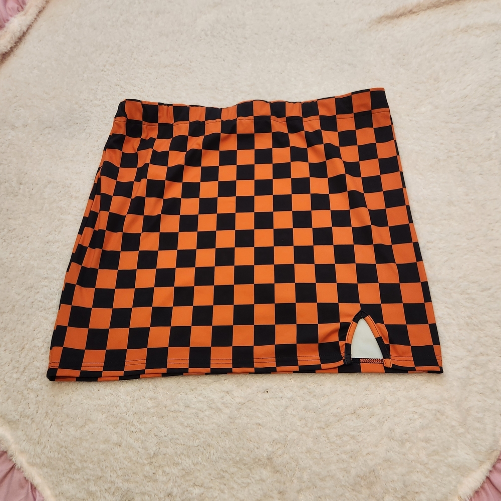 Walker rose jess lea orange gingham skirt halloween